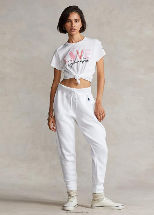 Ralph Lauren naised roosa poni puuvillane t-särk PR0V3435