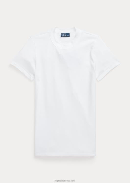 Ralph Lauren naised soonikuga puuvillane t-särk PR0V9085 kuusehall kanarbik