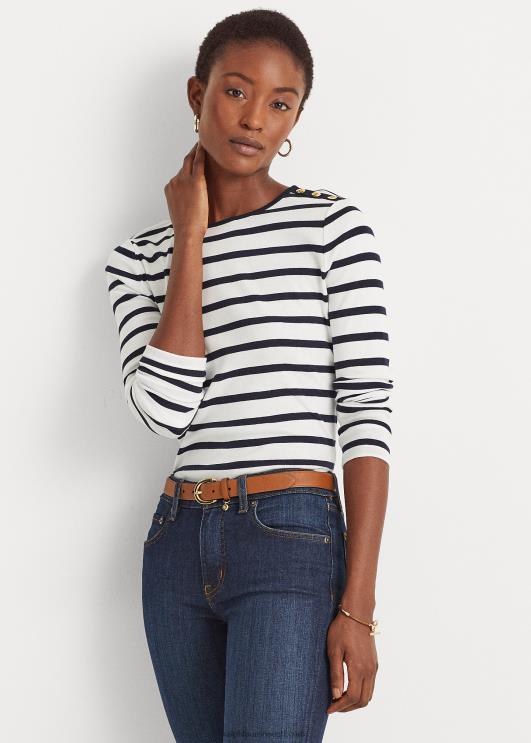 Ralph Lauren naised triibuline nööp-õlapealne PR0V4269