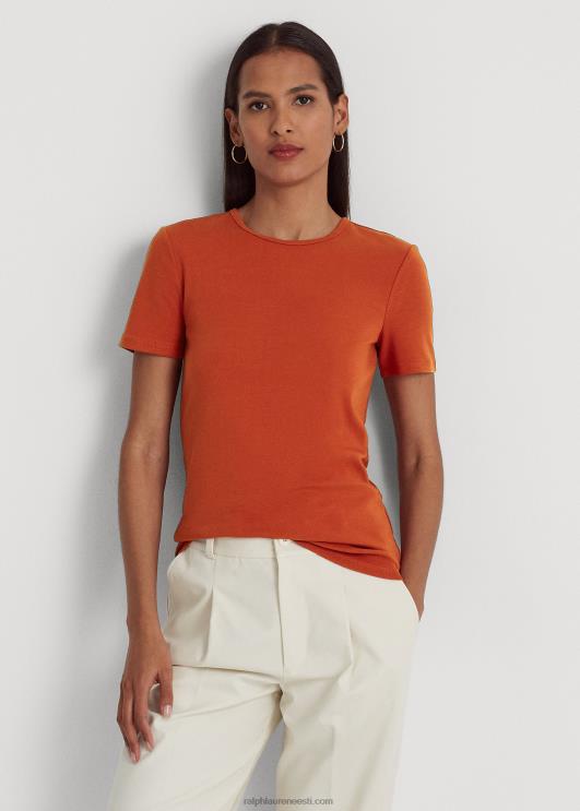 Ralph Lauren naised veniv puuvillane t-särk PR0V3990 punane päikesekivi