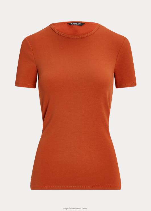 Ralph Lauren naised veniv puuvillane t-särk PR0V3990 punane päikesekivi