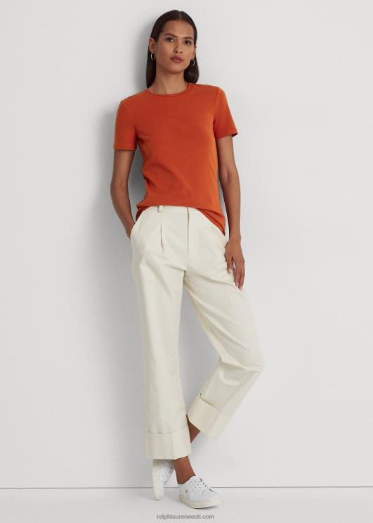 Ralph Lauren naised veniv puuvillane t-särk PR0V3990 punane päikesekivi