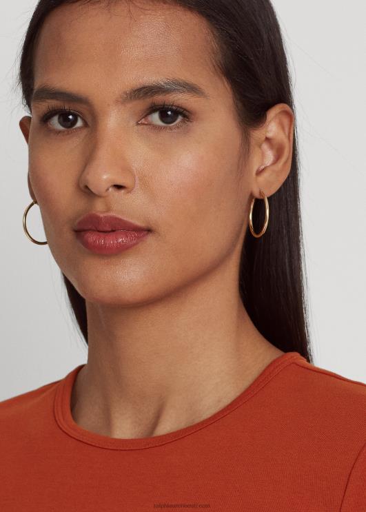 Ralph Lauren naised veniv puuvillane t-särk PR0V3990 punane päikesekivi