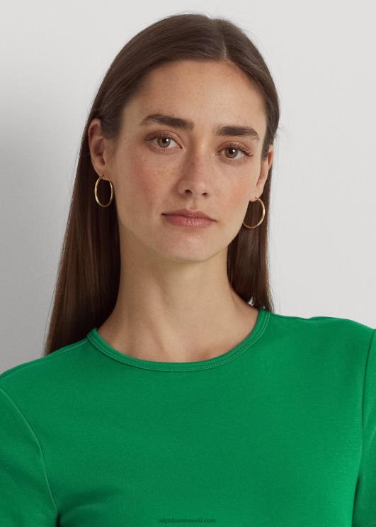 Ralph Lauren naised veniv puuvillane tee PR0V4323 palmi leht