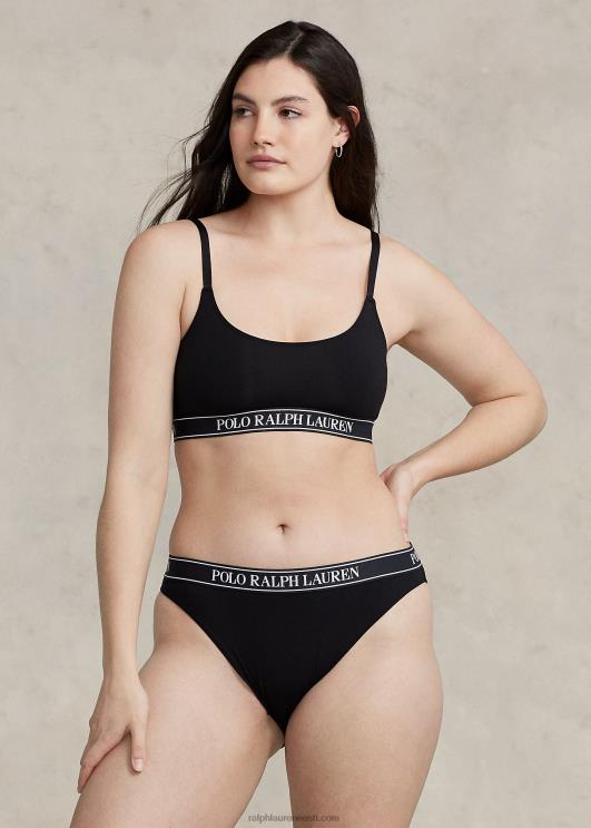 Ralph Lauren naised korduva logoga kärbitud kühvelkaela paak PR0V3383 oonüks