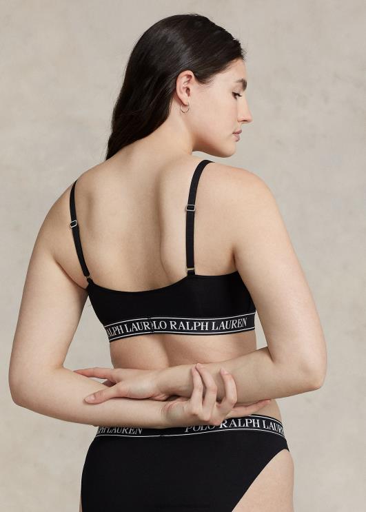 Ralph Lauren naised korduva logoga kärbitud kühvelkaela paak PR0V3383 oonüks