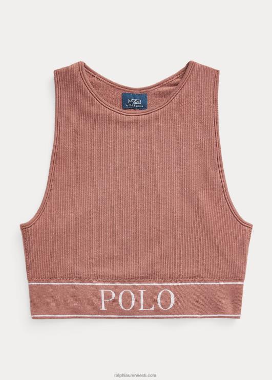 Ralph Lauren naised õmblusteta kärbitud juveelkaela paak PR0V3365 terrakota