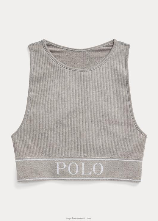 Ralph Lauren naised õmblusteta kärbitud juveelkaela paak PR0V3368 kanarbikuhall