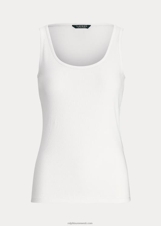 Ralph Lauren naised puuvillaseguga paagitop PR0V3824 valge