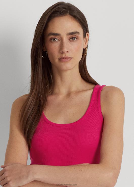 Ralph Lauren naised puuvillaseguga paagitop PR0V3825 spordiroosa