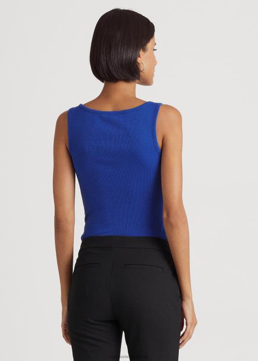 Ralph Lauren naised puuvillaseguga paagitop PR0V3826 sinine saturn