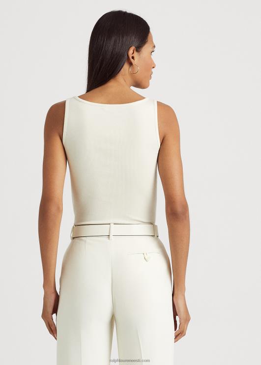 Ralph Lauren naised puuvillaseguga paagitop PR0V3827 mascarpone kreem