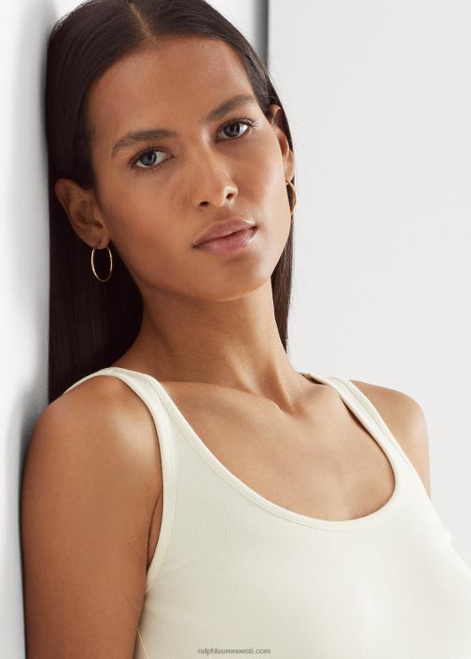 Ralph Lauren naised puuvillaseguga paagitop PR0V3827 mascarpone kreem