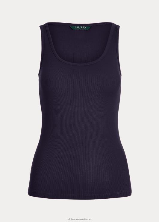 Ralph Lauren naised puuvillaseguga paagitop PR0V3829 rafineeritud merevägi