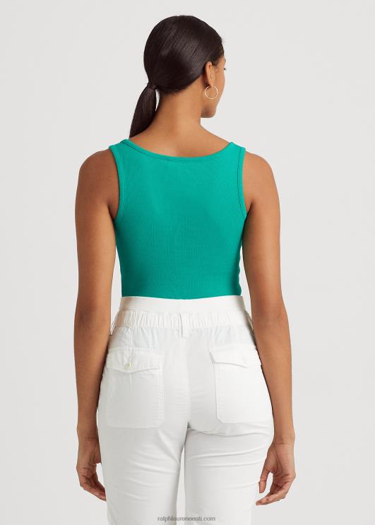 Ralph Lauren naised puuvillaseguga paagitop PR0V4309 palmi leht