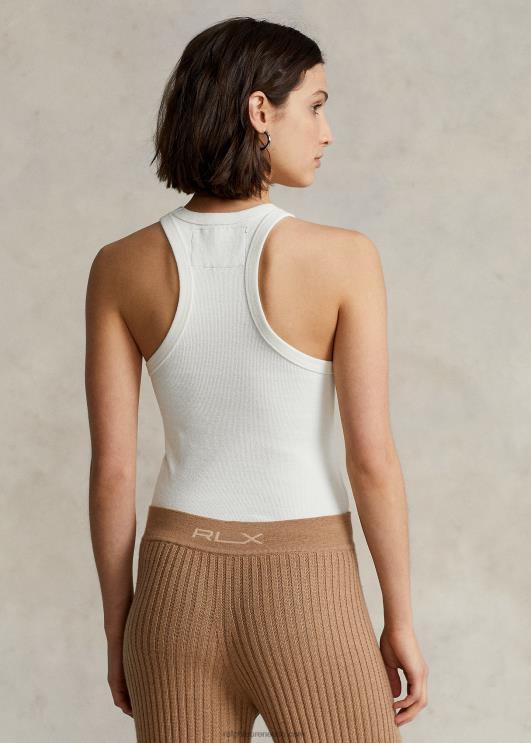 Ralph Lauren naised soonik Racerback tank PR0V9179 keraamiline valge
