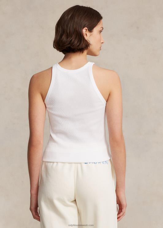 Ralph Lauren naised soonikuga puuvillane paak PR0V2869 valge