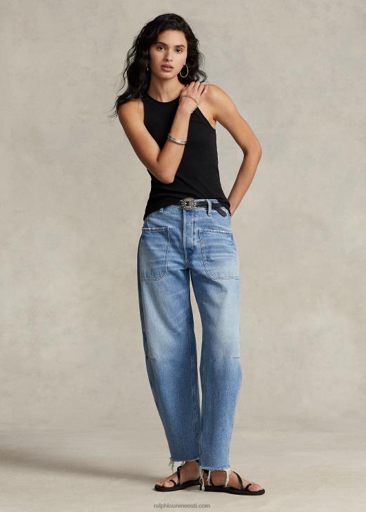 Ralph Lauren naised soonikuga puuvillane paak PR0V2871 must