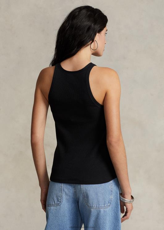 Ralph Lauren naised soonikuga puuvillane paak PR0V2871 must