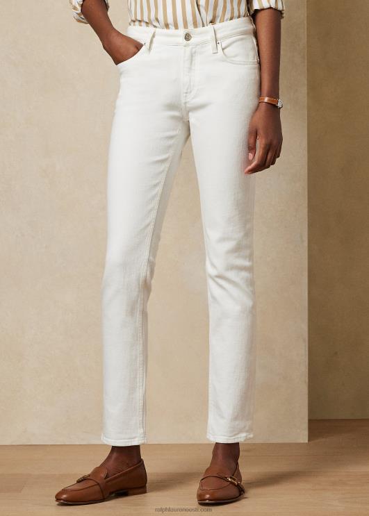 Ralph Lauren naised 160 õhukesed teksad PR0V9354 loputati valgeks