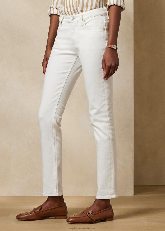 Ralph Lauren naised 160 õhukesed teksad PR0V9354 loputati valgeks