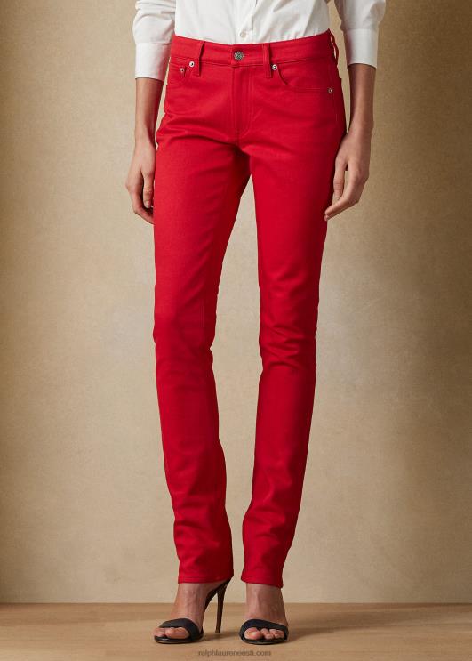 Ralph Lauren naised 160 õhukesed teksapüksid PR0V3491 rouge