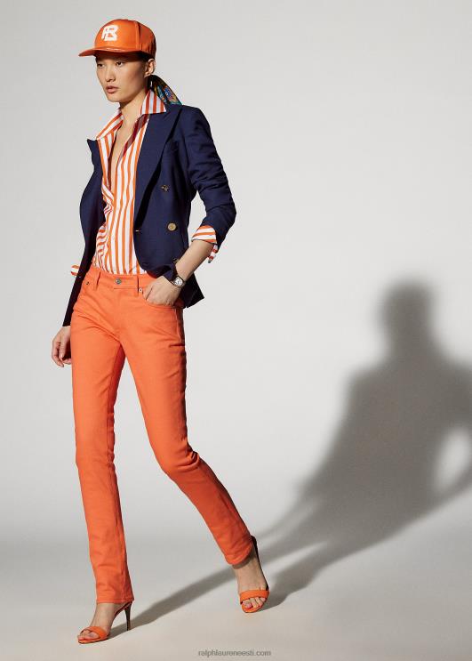 Ralph Lauren naised 160 õhukesed teksapüksid PR0V3495 mooni apelsin