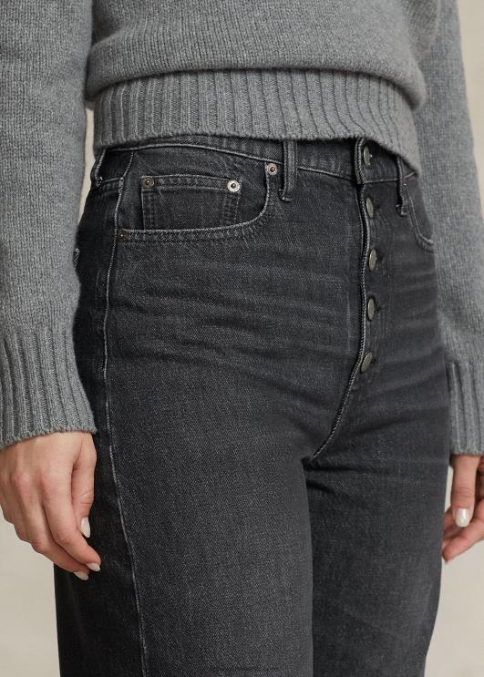 Ralph Lauren naised kärbitud laia säärega teksad PR0V2890 angelou pesu