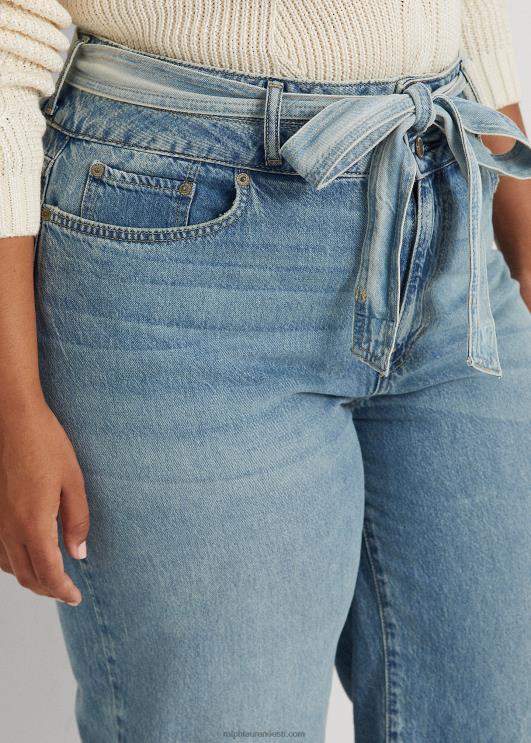 Ralph Lauren naised kärbitud laia säärega teksad PR0V4816 riviera pesu