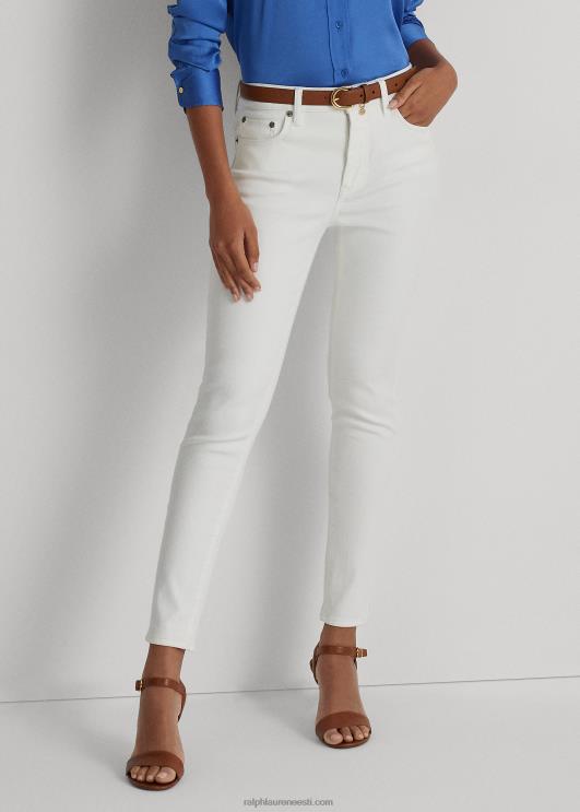 Ralph Lauren naised kõrge kõrgusega kitsad pahkluuteksad PR0V4020 valge pesu