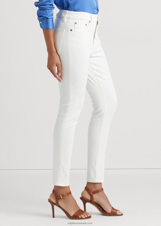 Ralph Lauren naised kõrge kõrgusega kitsad pahkluuteksad PR0V4020 valge pesu