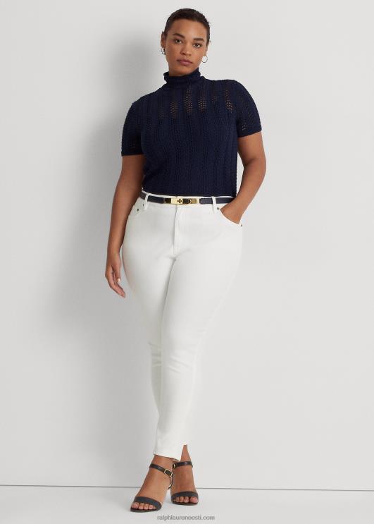 Ralph Lauren naised kõrge kõrgusega kitsad pahkluuteksad PR0V4638 valge pesu