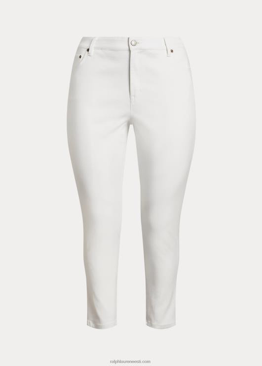 Ralph Lauren naised kõrge kõrgusega kitsad pahkluuteksad PR0V4638 valge pesu