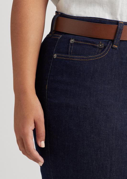 Ralph Lauren naised kõrge kõrgusega kitsad pahkluuteksad PR0V4728 loputada pesu