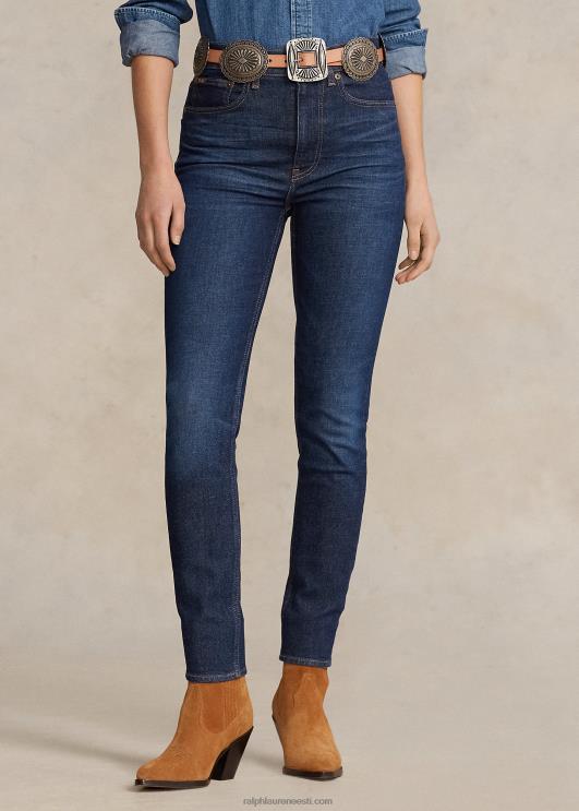 Ralph Lauren naised kõrge kõrgusega kitsad teksad PR0V3149 kuulsused pesevad