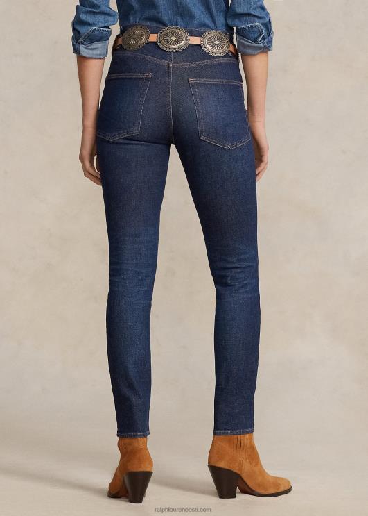 Ralph Lauren naised kõrge kõrgusega kitsad teksad PR0V3149 kuulsused pesevad