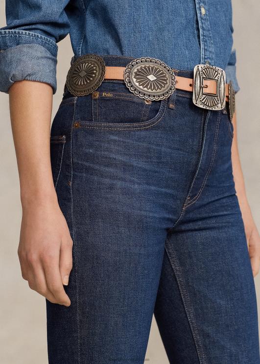 Ralph Lauren naised kõrge kõrgusega kitsad teksad PR0V3149 kuulsused pesevad