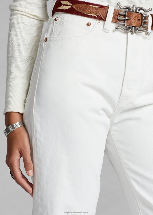 Ralph Lauren naised kõrge poisile sobiv teksa PR0V9142 valgekivi pesu