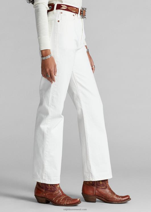 Ralph Lauren naised kõrge poisile sobiv teksa PR0V9142 valgekivi pesu