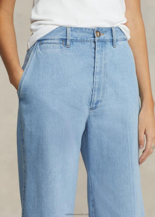 Ralph Lauren naised kõrghoone laia säärega kärbitud teksa PR0V2951 geffen pesu