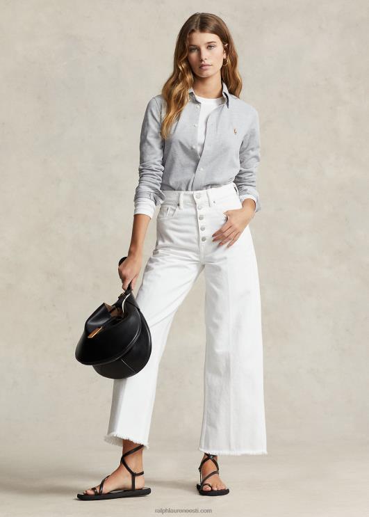 Ralph Lauren naised kõrghoone laia säärega kärbitud teksa PR0V3148 nieves pesta