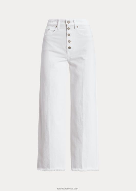 Ralph Lauren naised kõrghoone laia säärega kärbitud teksa PR0V3148 nieves pesta