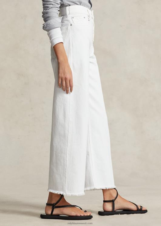 Ralph Lauren naised kõrghoone laia säärega kärbitud teksa PR0V3148 nieves pesta