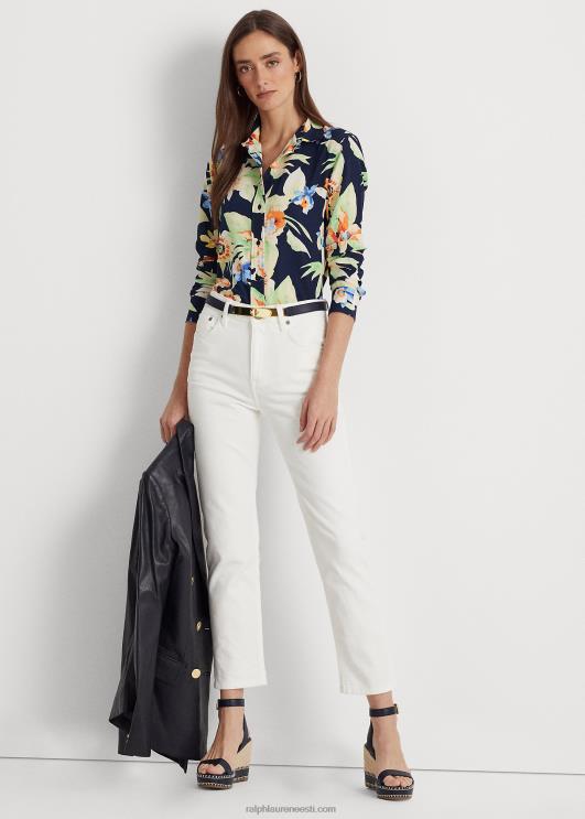 Ralph Lauren naised kõrghoone sirge pahkluu teksa PR0V4475 valge pesu