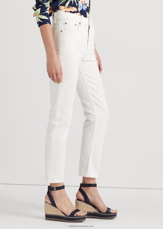 Ralph Lauren naised kõrghoone sirge pahkluu teksa PR0V4475 valge pesu