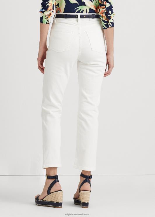 Ralph Lauren naised kõrghoone sirge pahkluu teksa PR0V4475 valge pesu