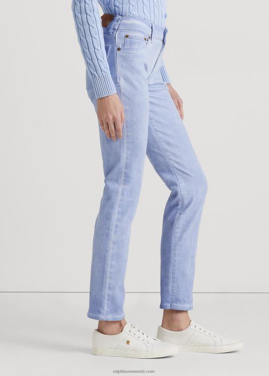 Ralph Lauren naised kaetud keskmise kõrgusega sirge pahkluu teksa PR0V4028 kivisinine pesu