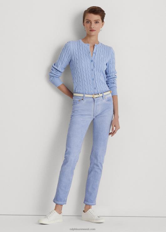 Ralph Lauren naised kaetud keskmise kõrgusega sirge pahkluu teksa PR0V4369 kivisinine pesu