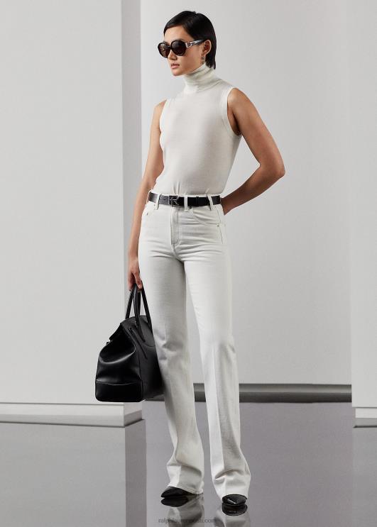 Ralph Lauren naised kaida lõdvestunud bootcut teksa PR0V9327 pärl valge