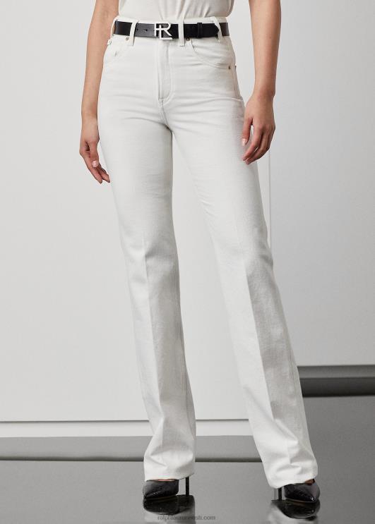 Ralph Lauren naised kaida lõdvestunud bootcut teksa PR0V9327 pärl valge